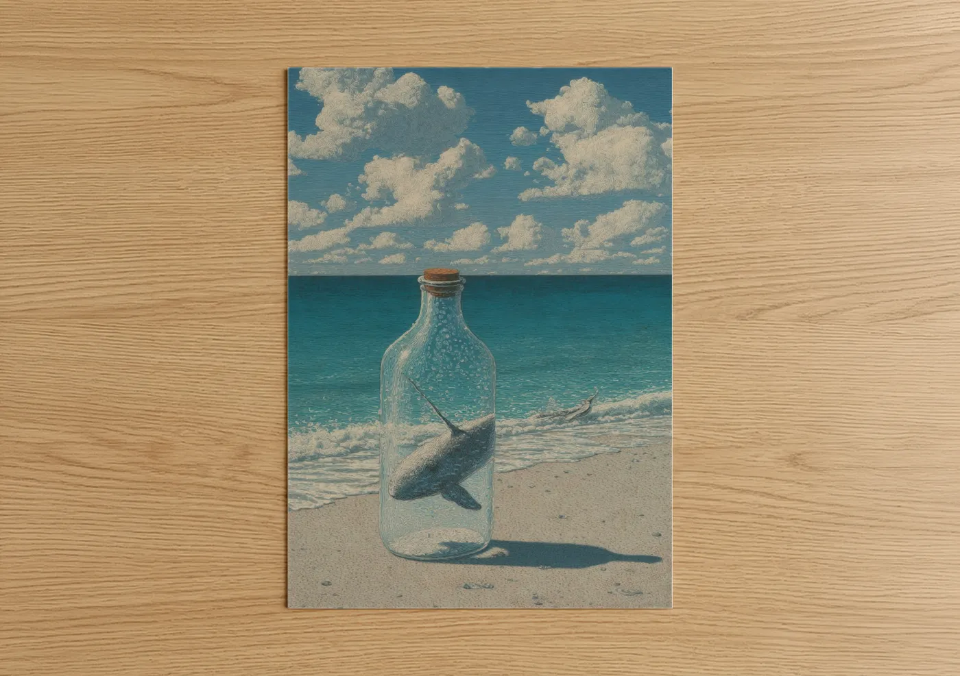 Bottled Narwhal Ocean Beach Wall Art
