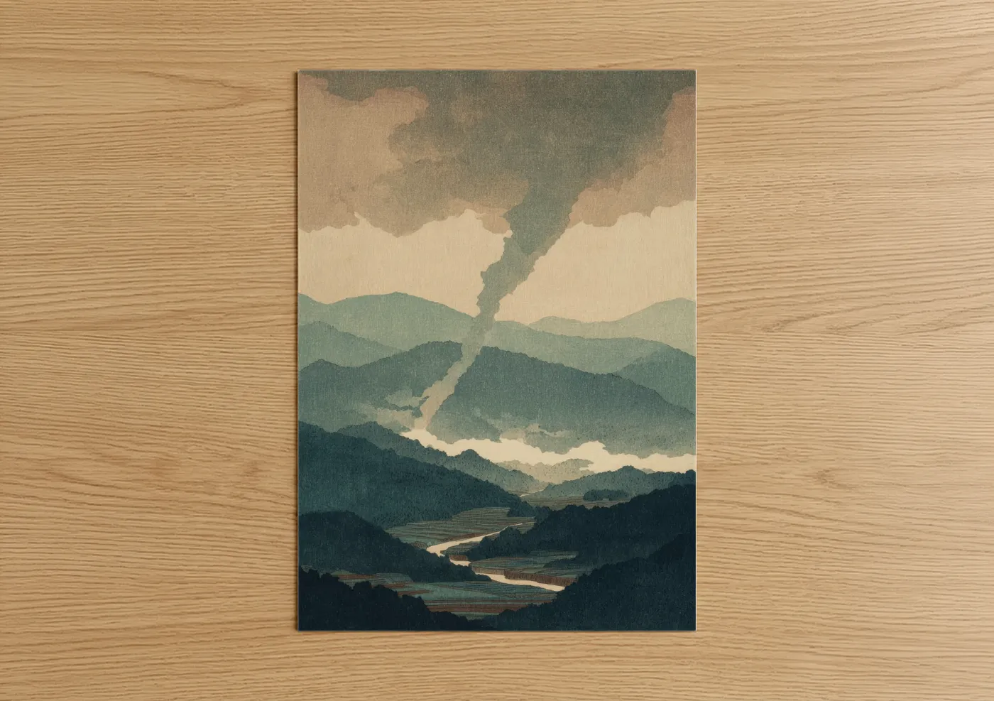 Storm Valley Tornado Landscape Wall Art