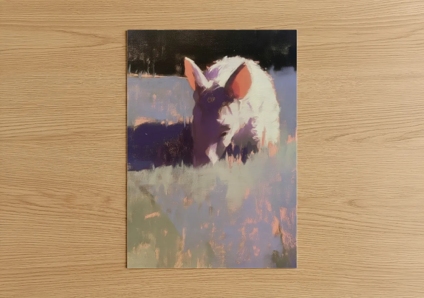 Snowy Aardvark Winter Wildlife Wall Art