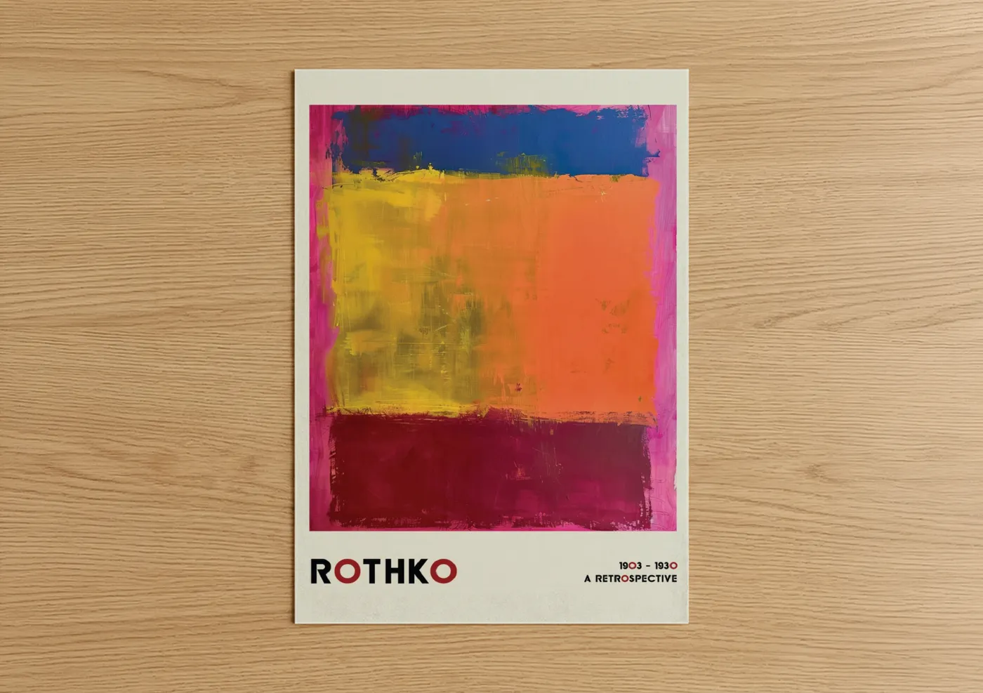 Rothko Inspired Abstract Color Field Wall Art