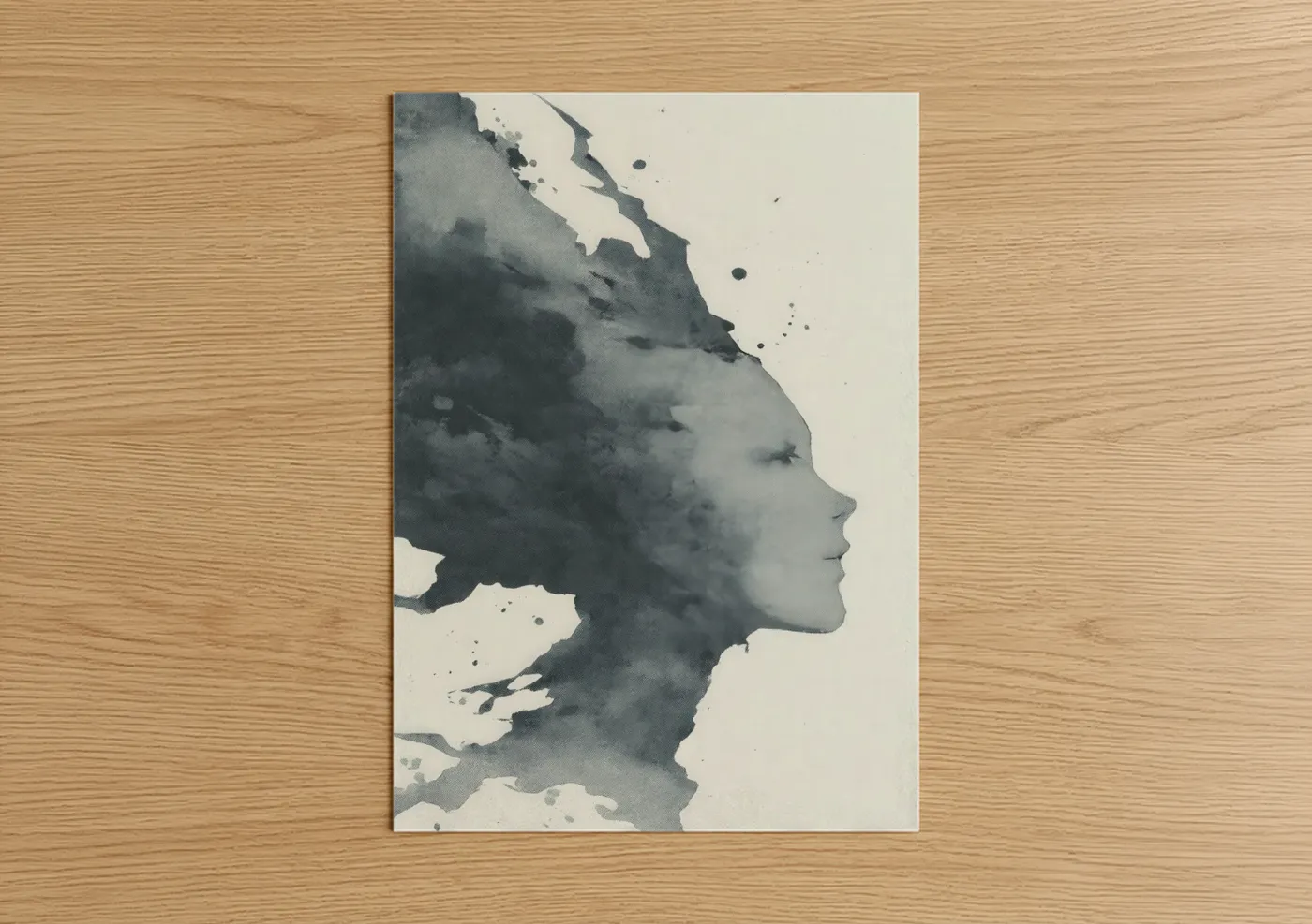 Mystical Siren Watercolor Wall Art