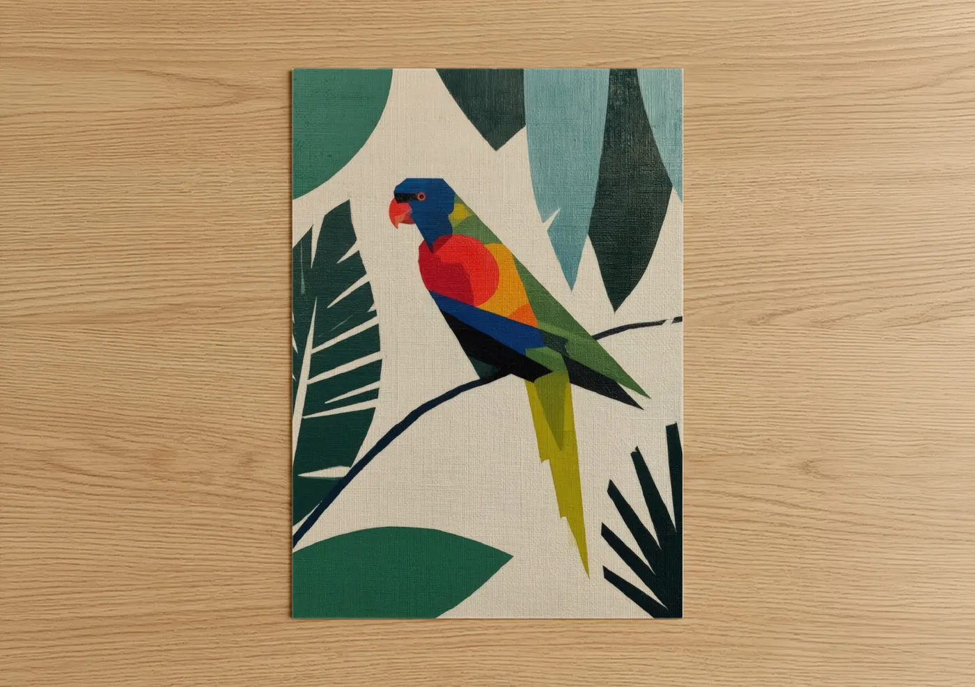 Colorful Rainbow Lorikeet Tropical Wall Art