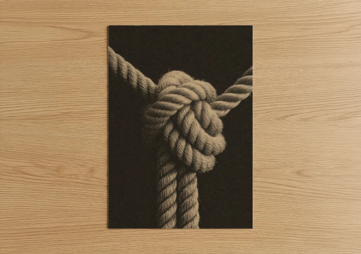 Nautical Rope Knot Detailed Study Wall Art