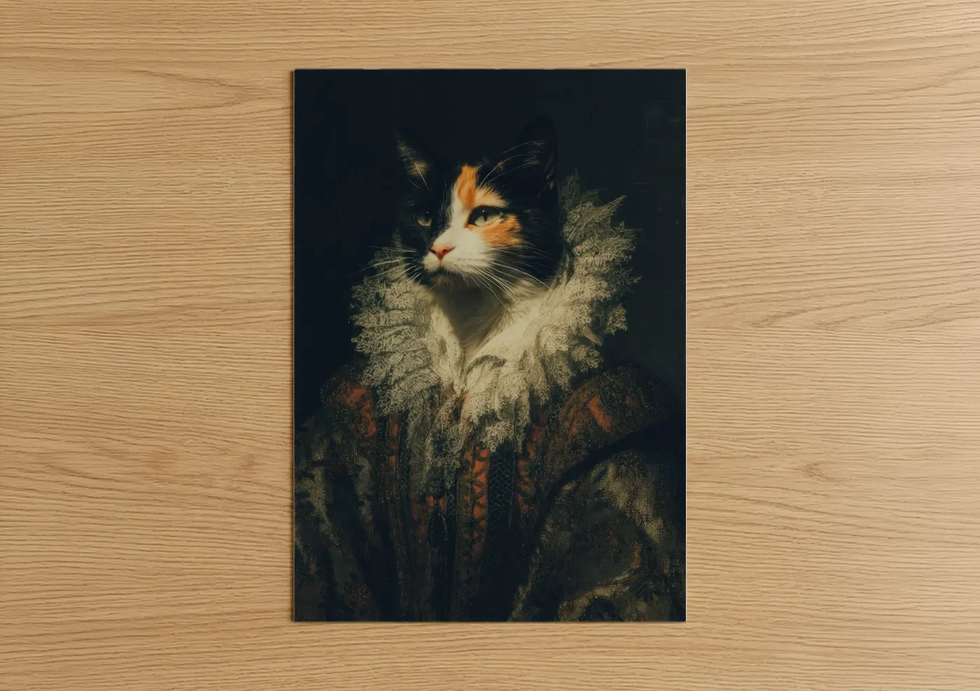 Calico Cat Abstract Ethereal Wall Art
