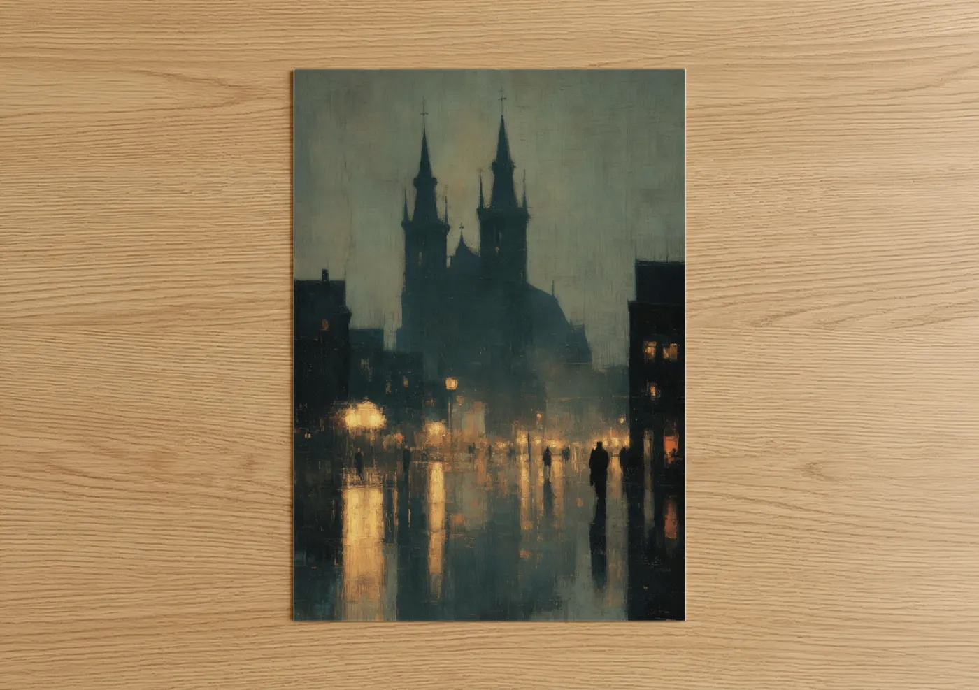 Twilight Cathedral Gothic Architecture Wall Art