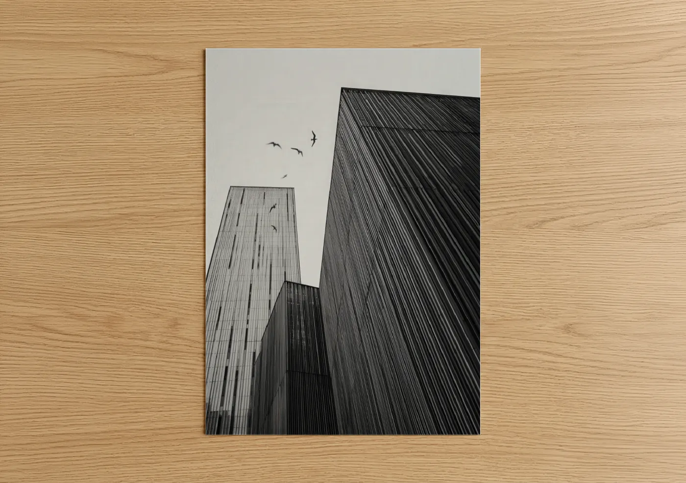 Modern Skyscraper Minimalist Line Wall Art