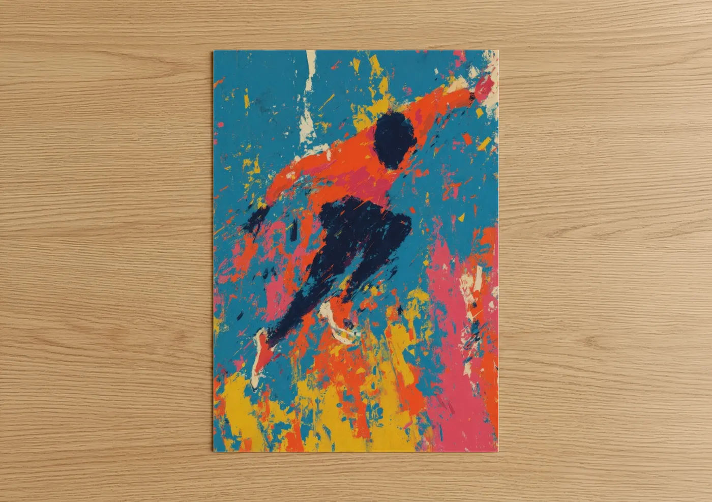 Dynamic Parkour Abstract Sport Wall Art