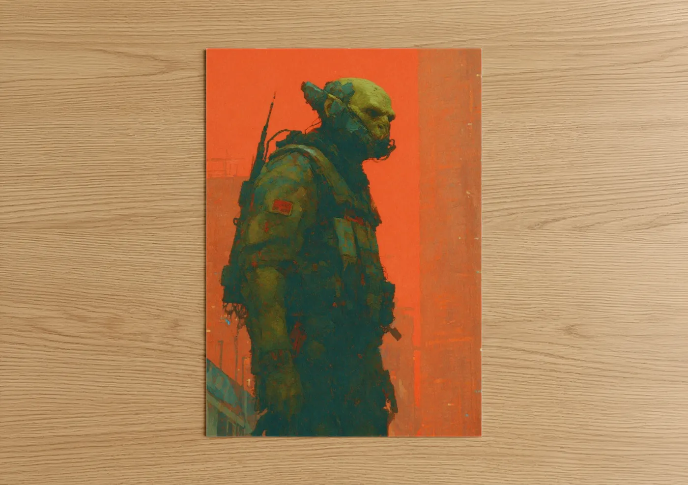 Vigilant Orc Warrior Pop Wall Art