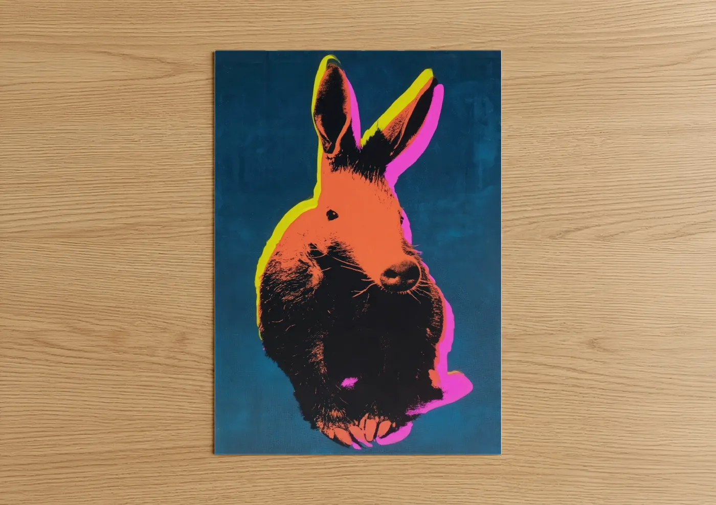 Neon Aardvark Pop Art Wildlife Wall Art