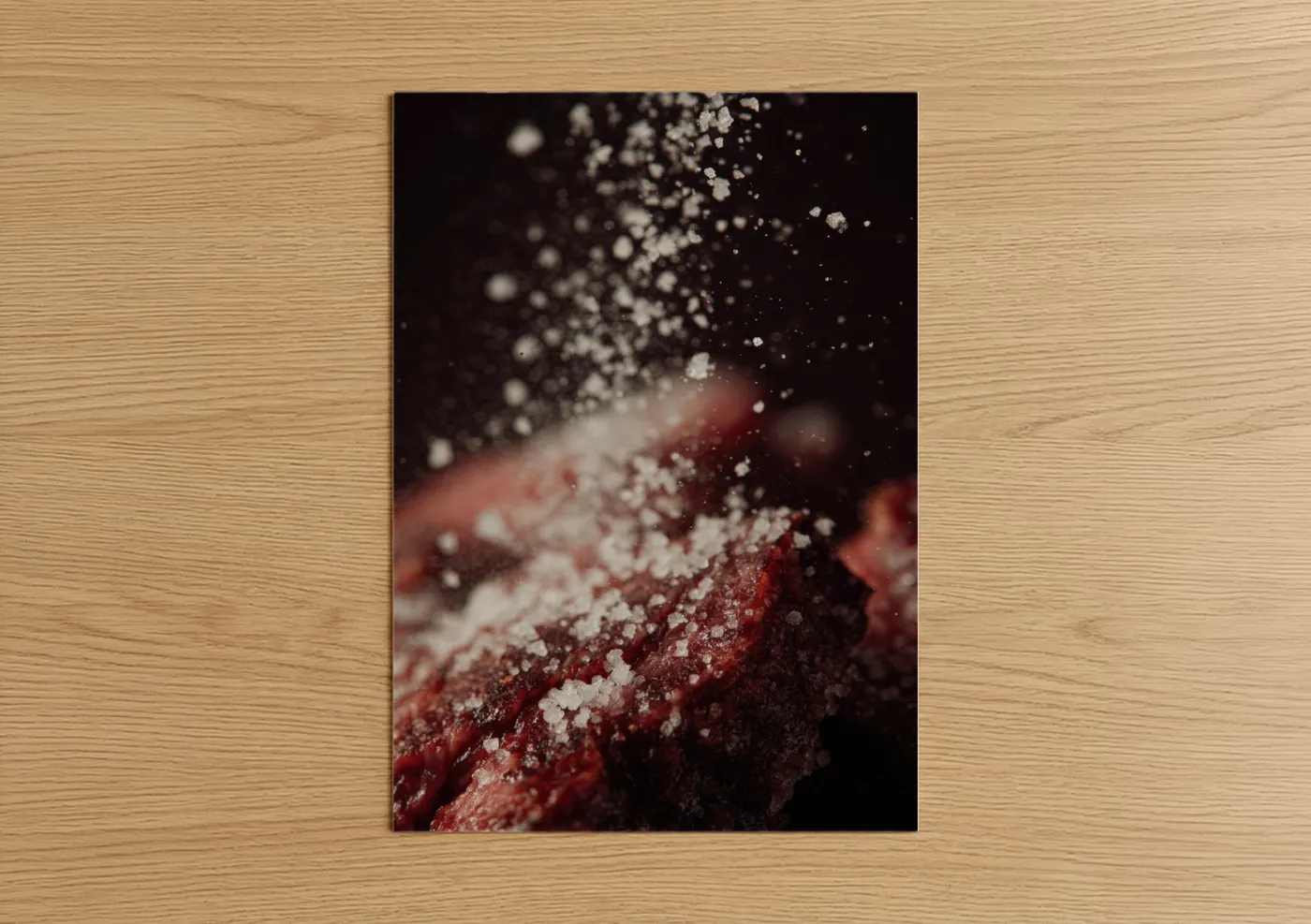 Raw Meat with Sea Salt Crystals Wall Art