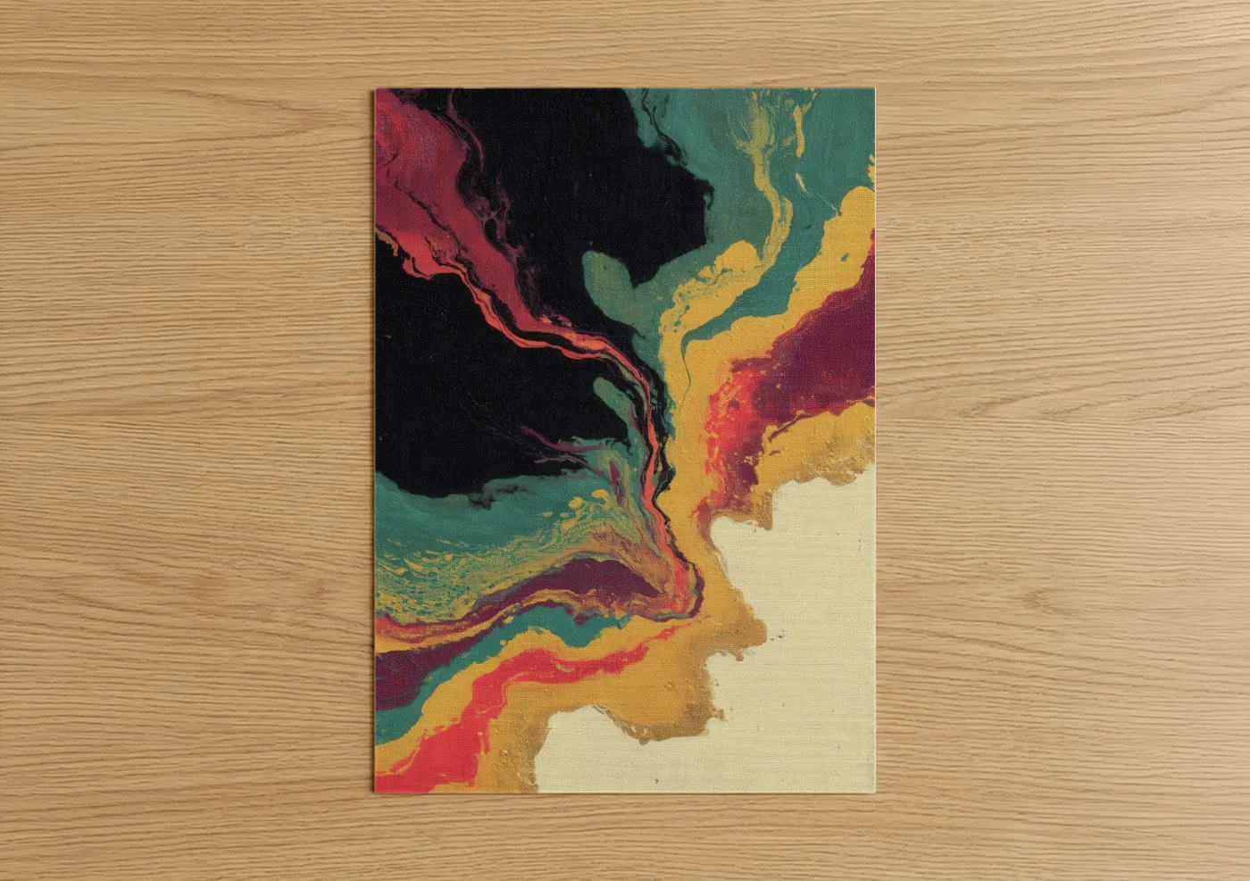 Abstract Capoeira Flow Fluid Motion Art Wall Art