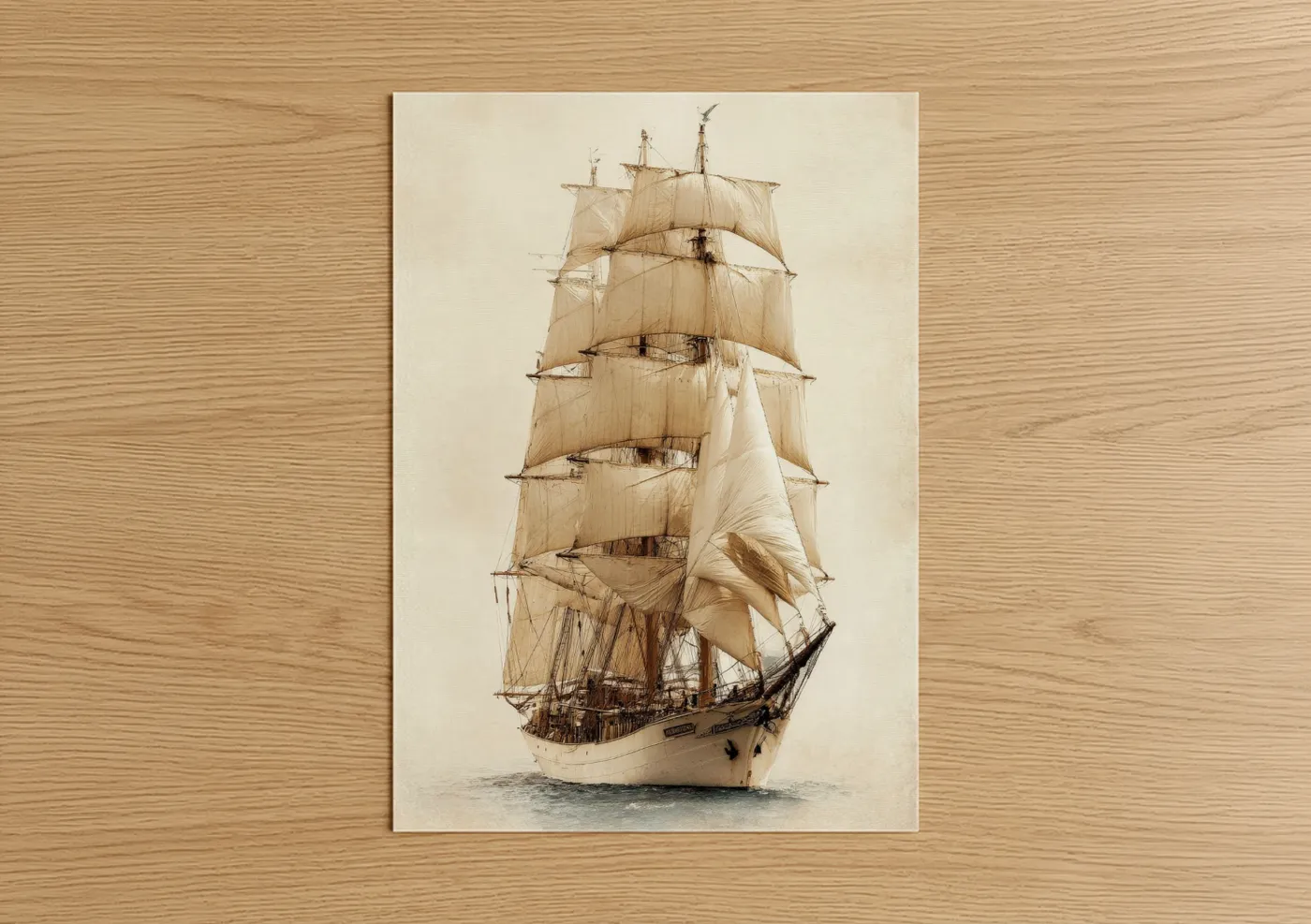 Classic Sailing Ship Full Canvas Wall Art