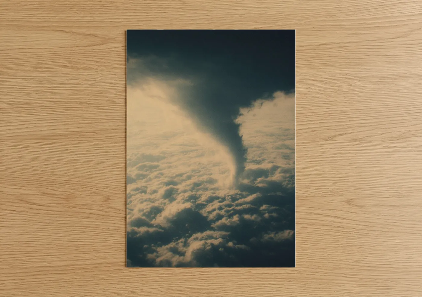 Aerial Tornado Storm Cloud Formation Wall Art