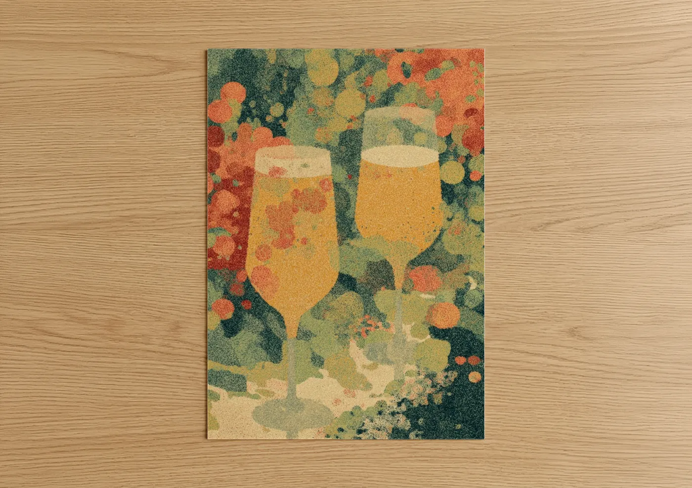 Hoppy Garden Beer Vintage Illustration Wall Art