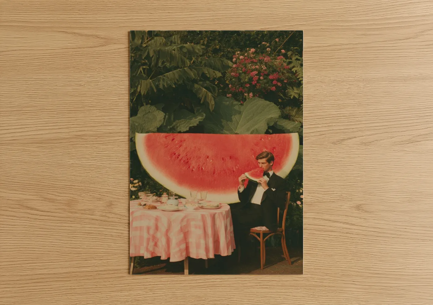 Vintage Fashion Photography Garden Party Wall Art