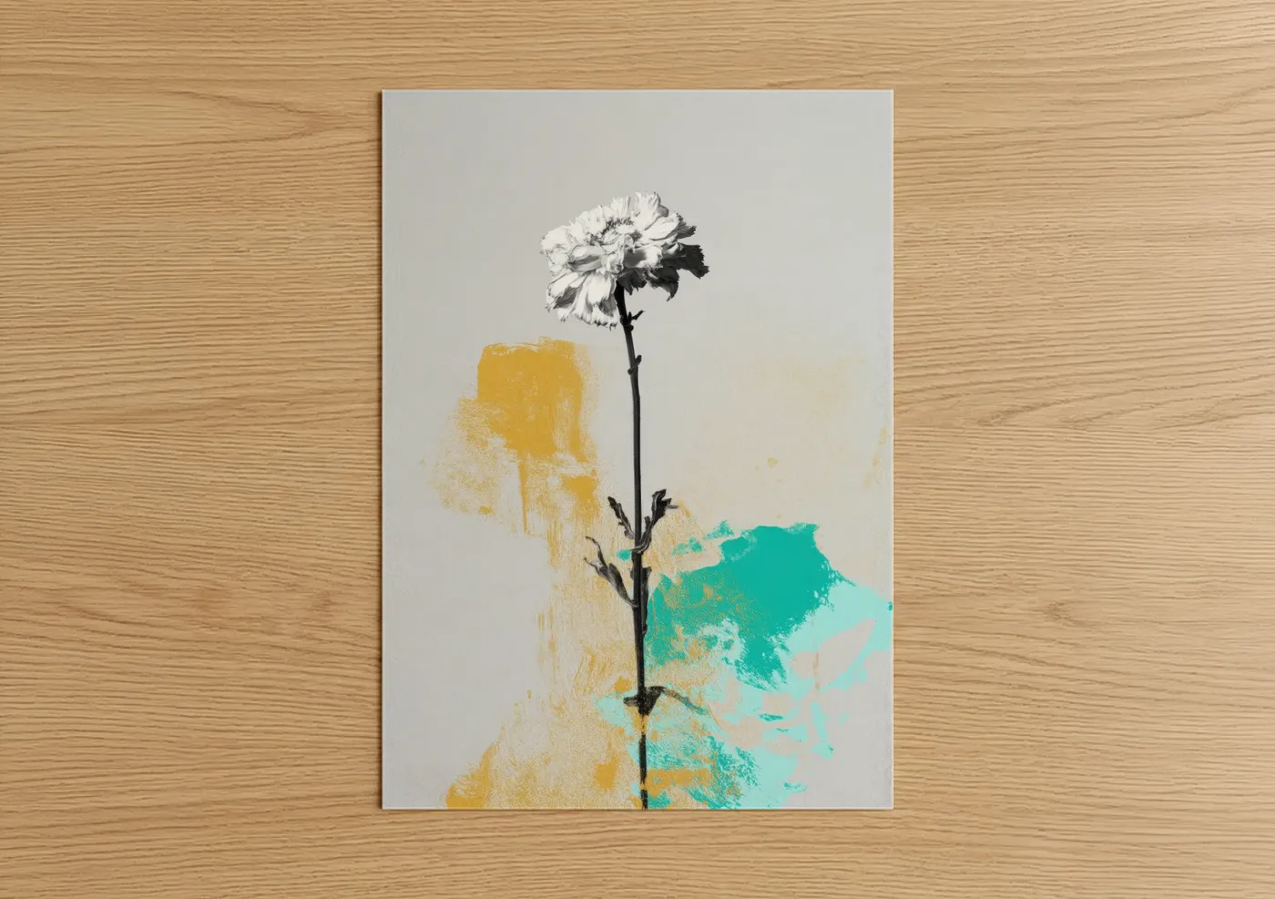 Abstract Flower Minimalist Art Print Wall Art
