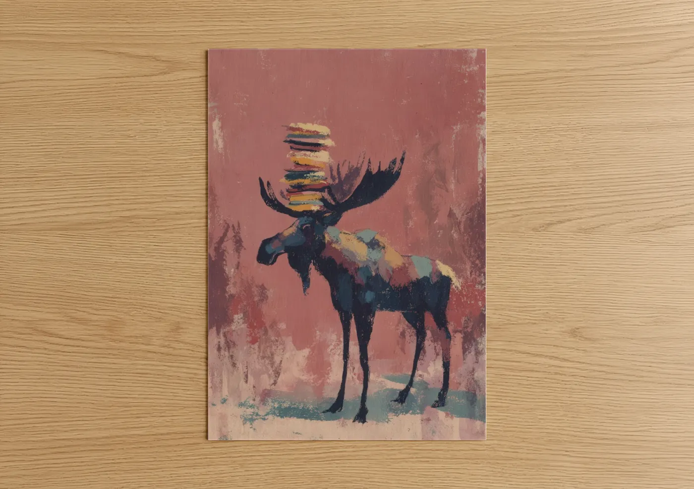 Mystical Moose Contemporary Wall Art