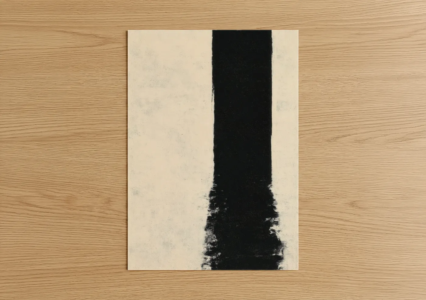Vertical Erosion Abstract Minimalist Wall Art