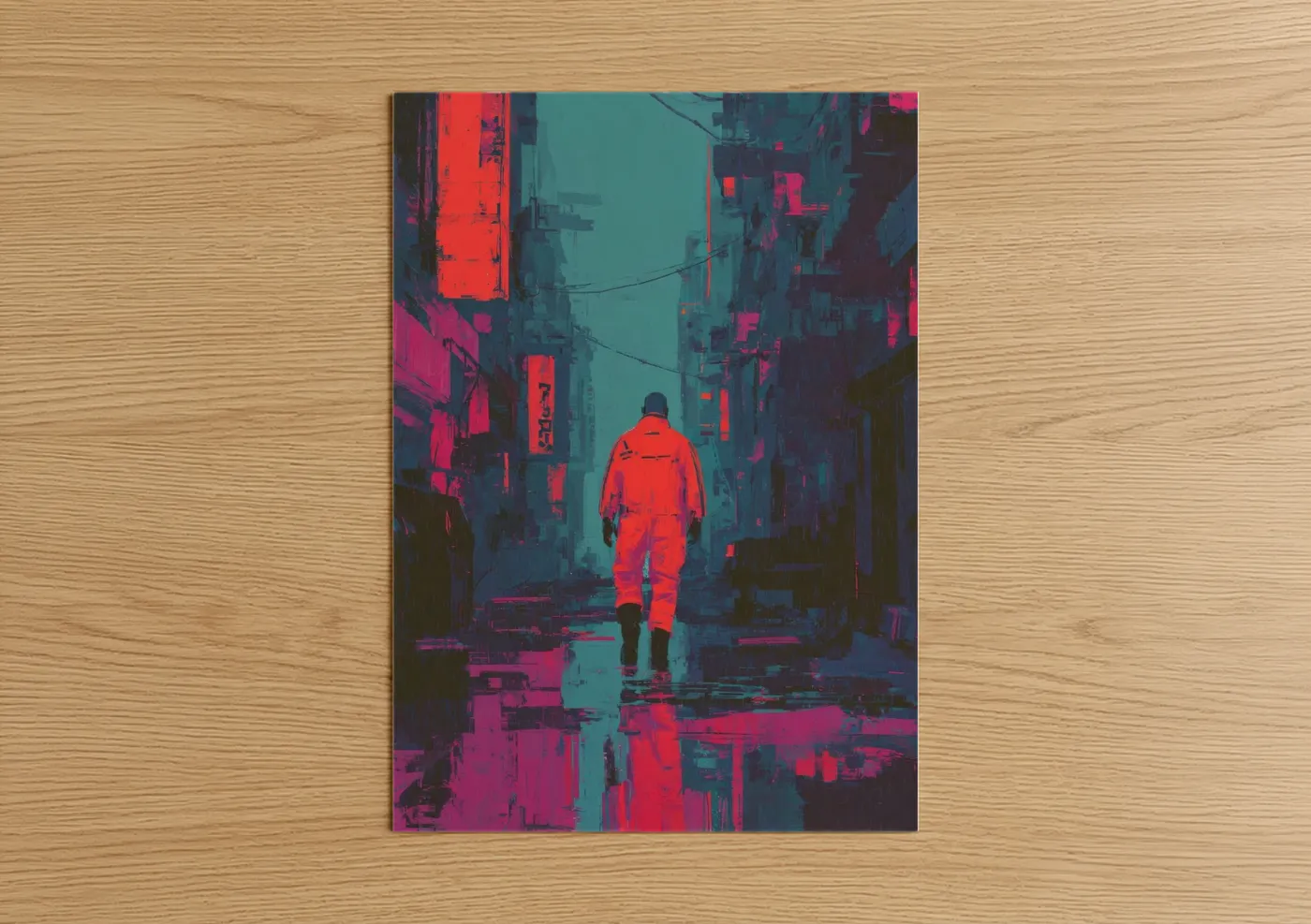 Neon Urban Fashion Cyberpunk Style Wall Art