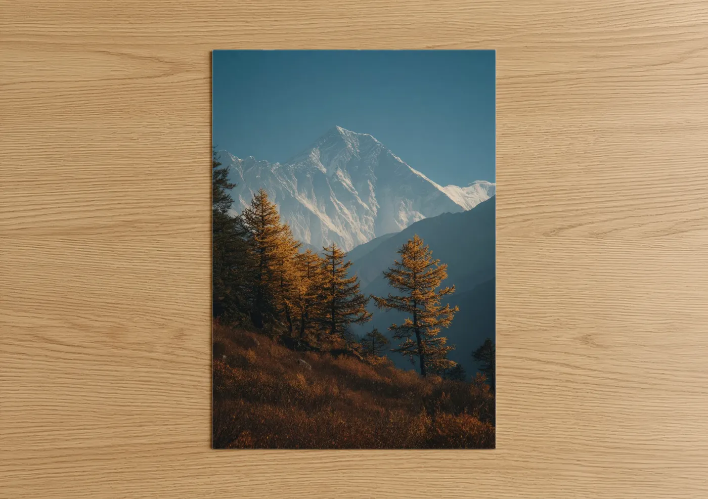 Mount Everest Golden Larch Autumn Wall Art