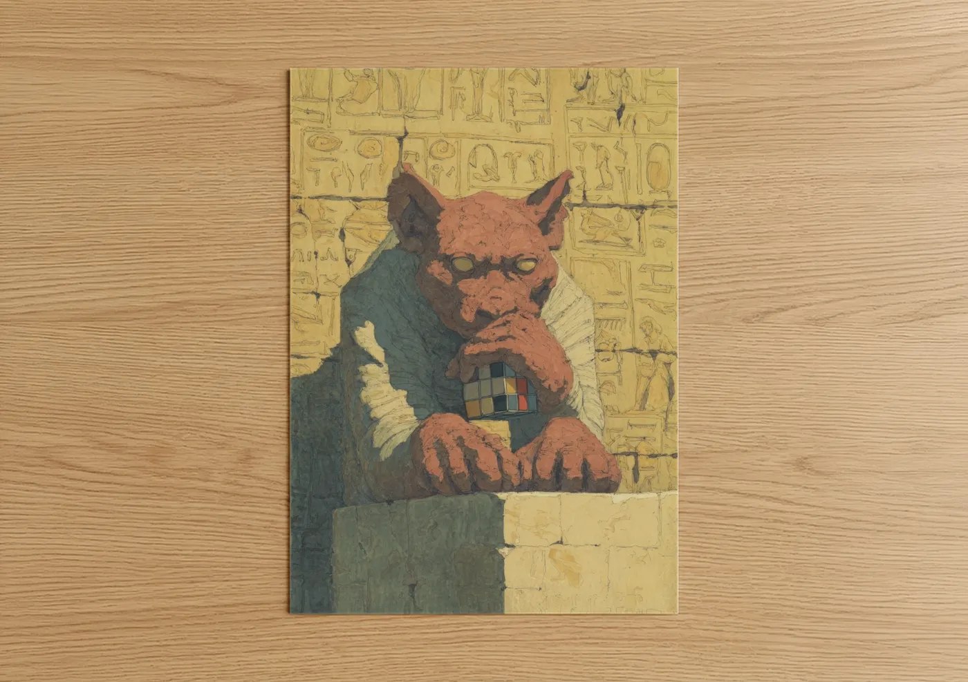 Ancient Guardian Sphinx Egyptian Wall Art