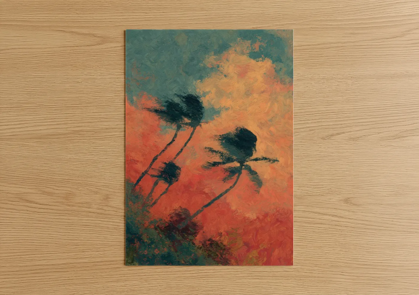 Windswept Storm Abstract Nature Wall Art