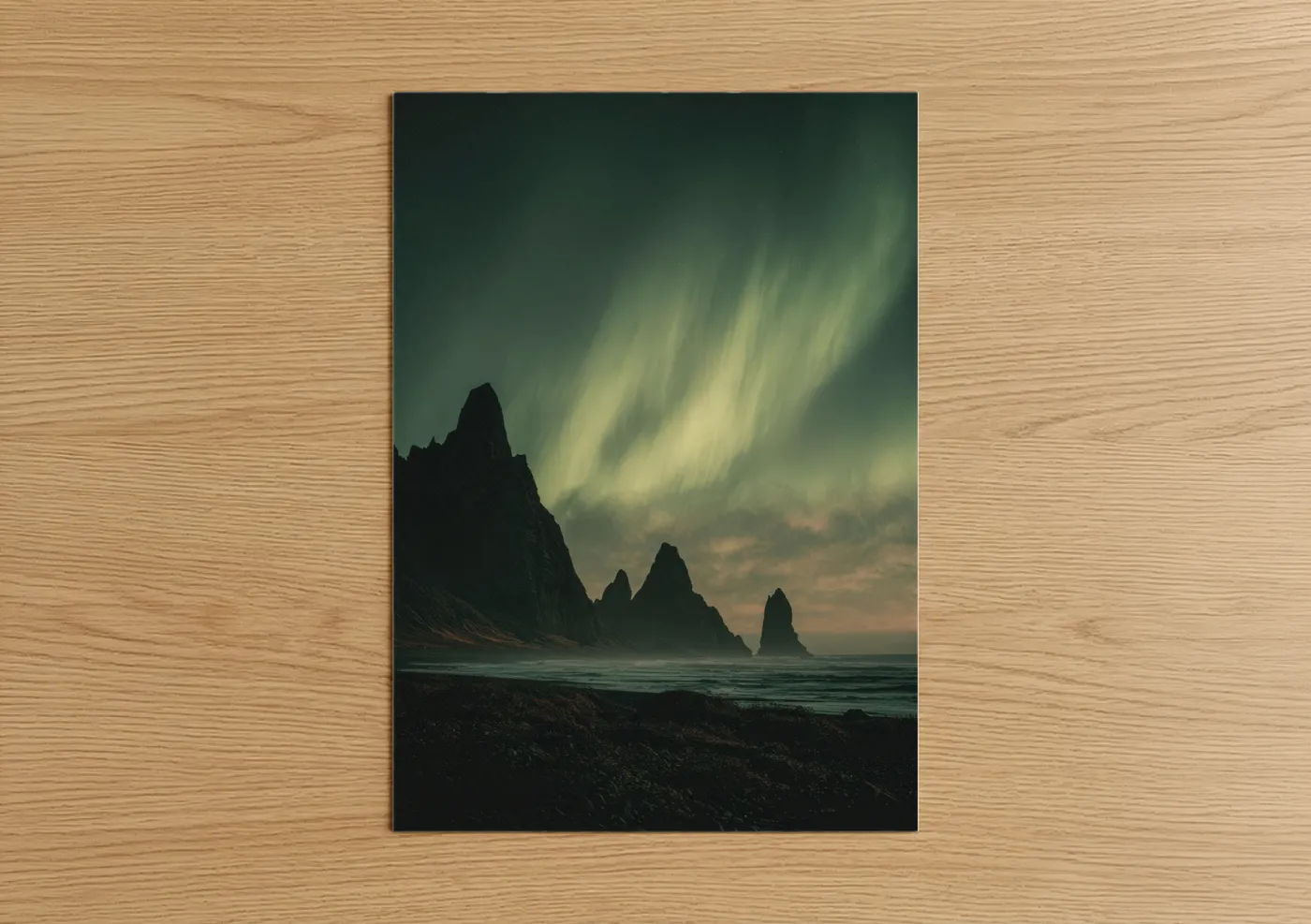 Ethereal Northern Lights Iceland Landscape Wall Art