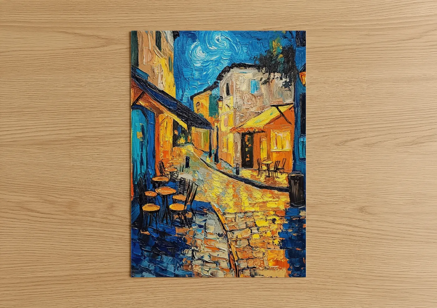 Café Terrace Night Impressionist Street Wall Art