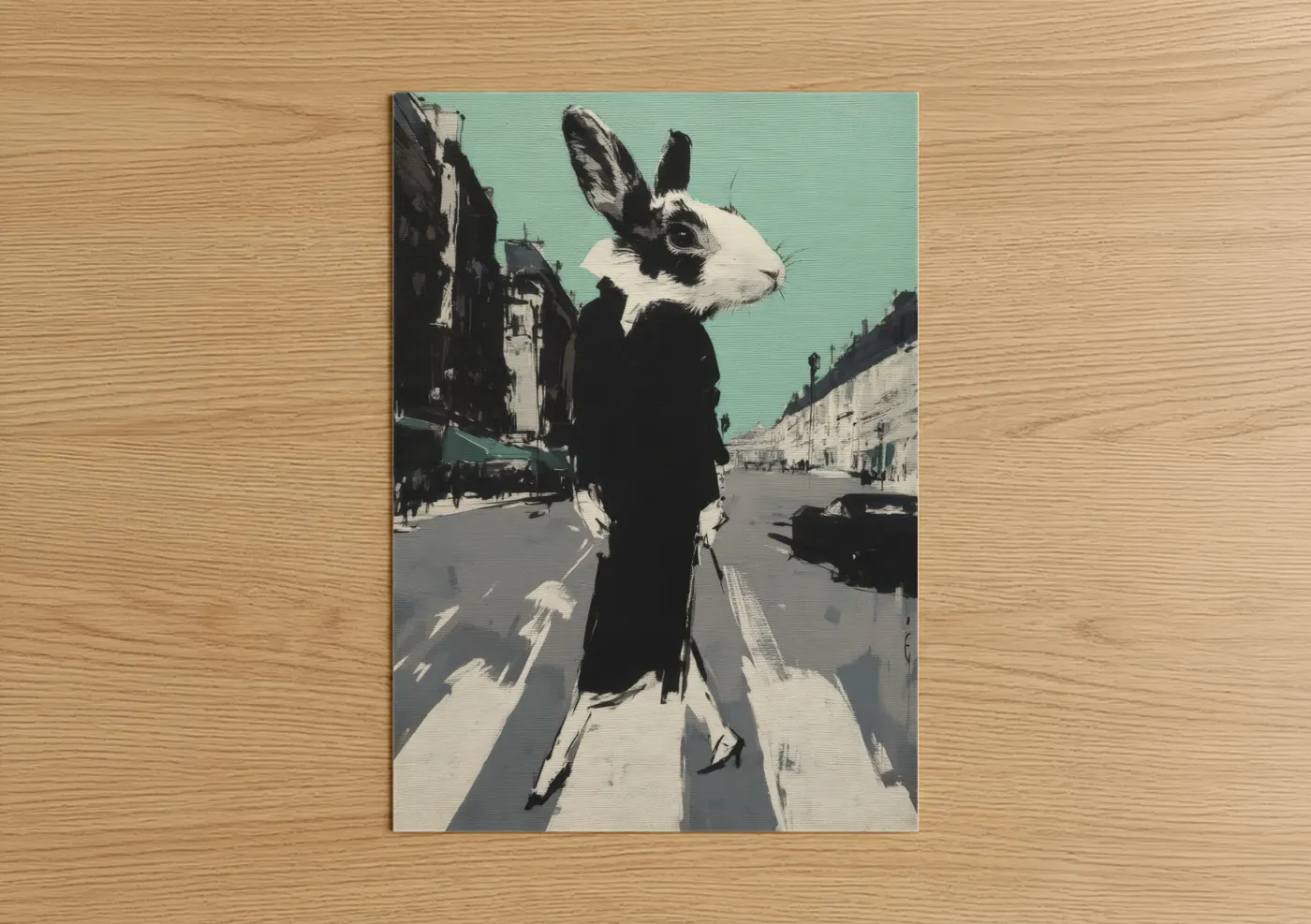 Urban Rabbit Street Fashion Wall Art