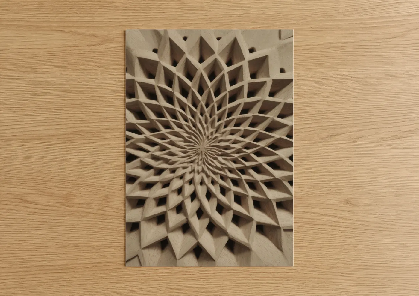 Radiant Woodcarving 3D Wood Wall Art