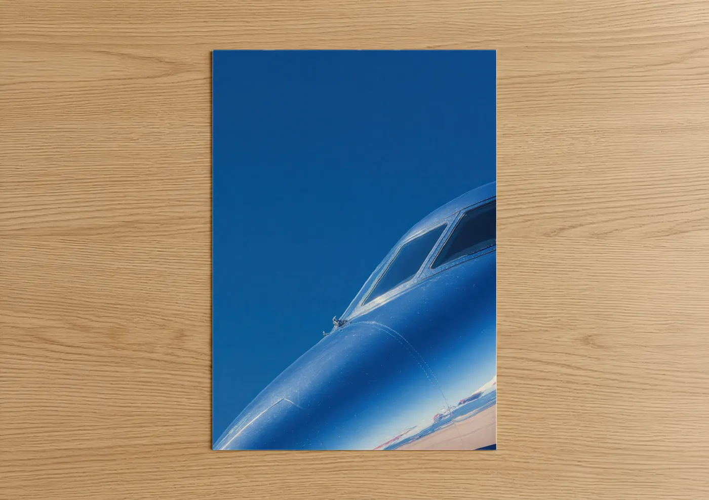 Luxury Private Jet Clear Sky Photography Wall Art