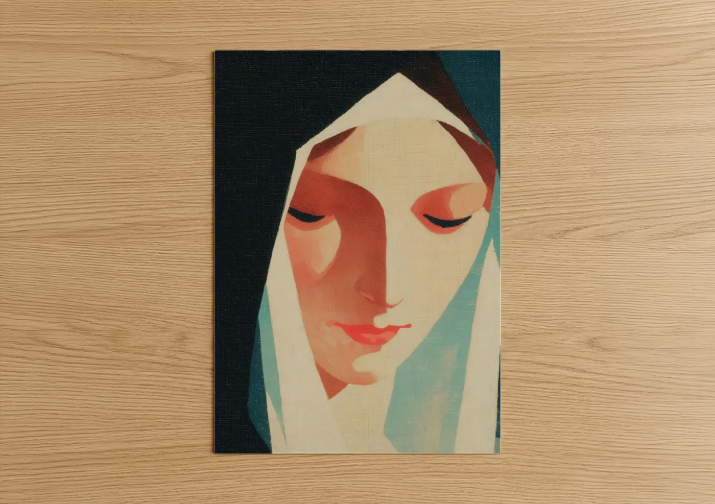 Virgin Mary Serene Portrait Wall Art