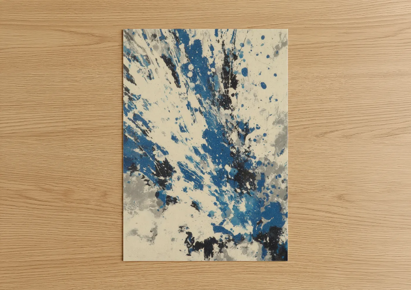 Abstract Tuna Splatter Modern Wall Art