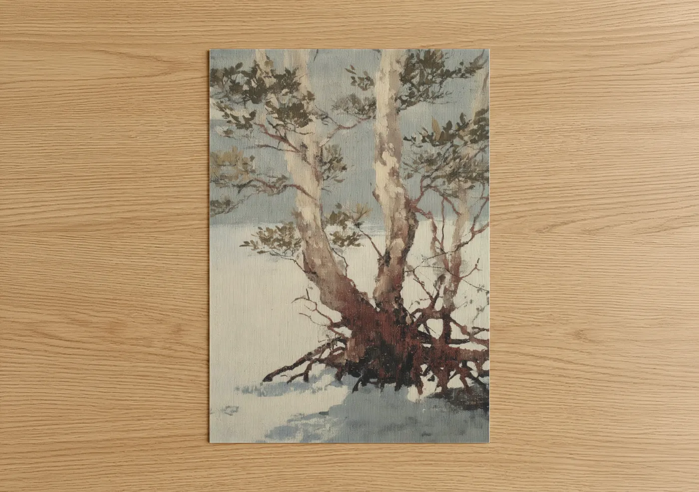 Coastal Mangrove Tree Watercolor Wall Art