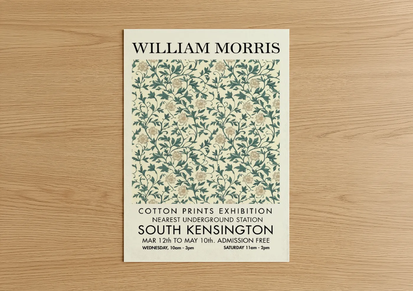 William Morris Floral Pattern Wall Art