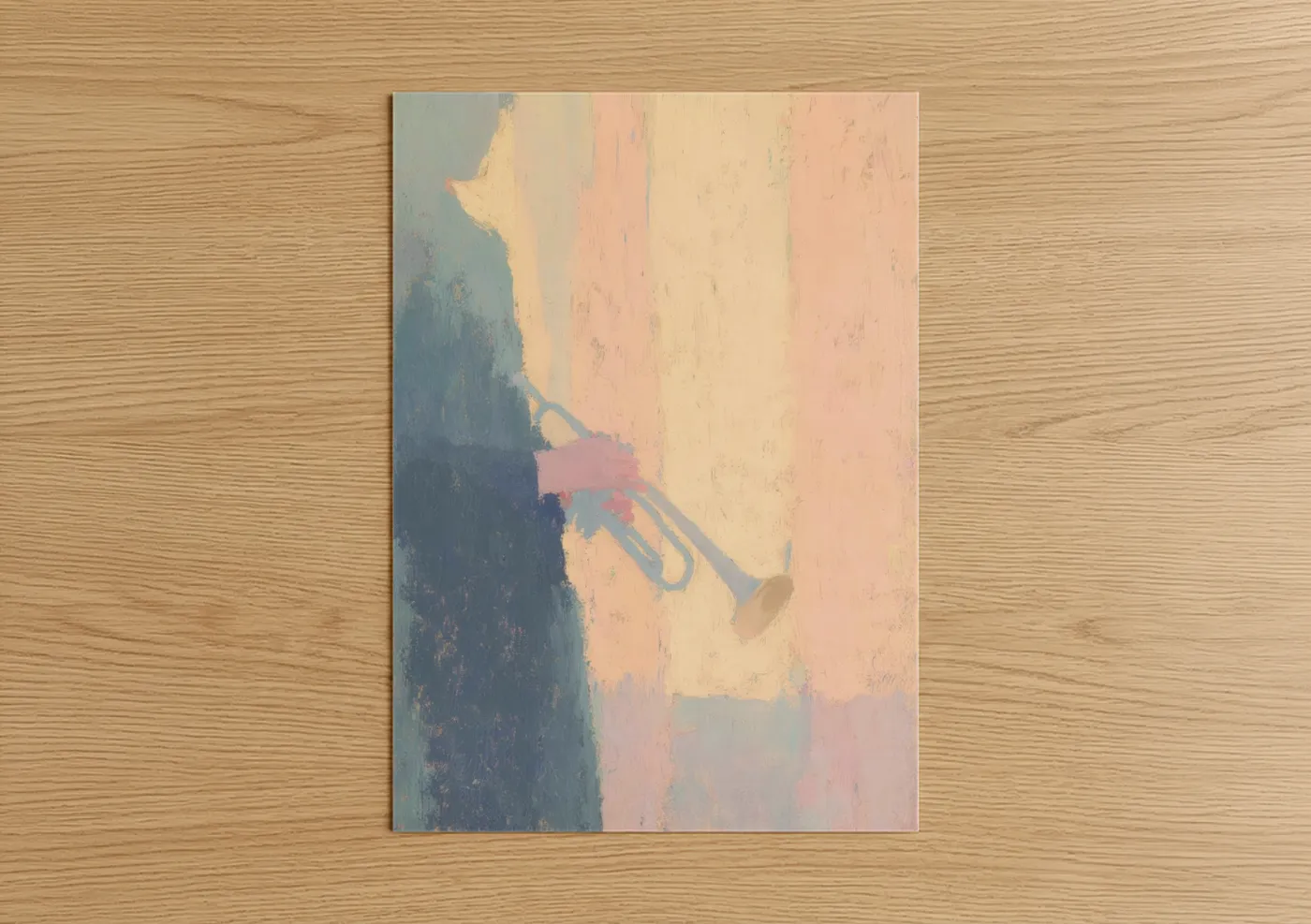 Golden Trumpet Reverie Impressionist Wall Art