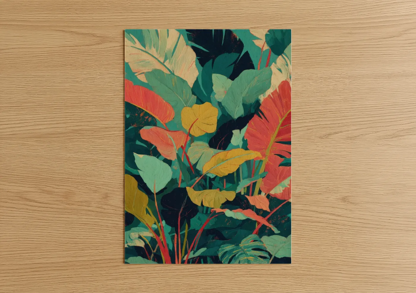 Tropical Palm Forest Vibrant Botanical Wall Art