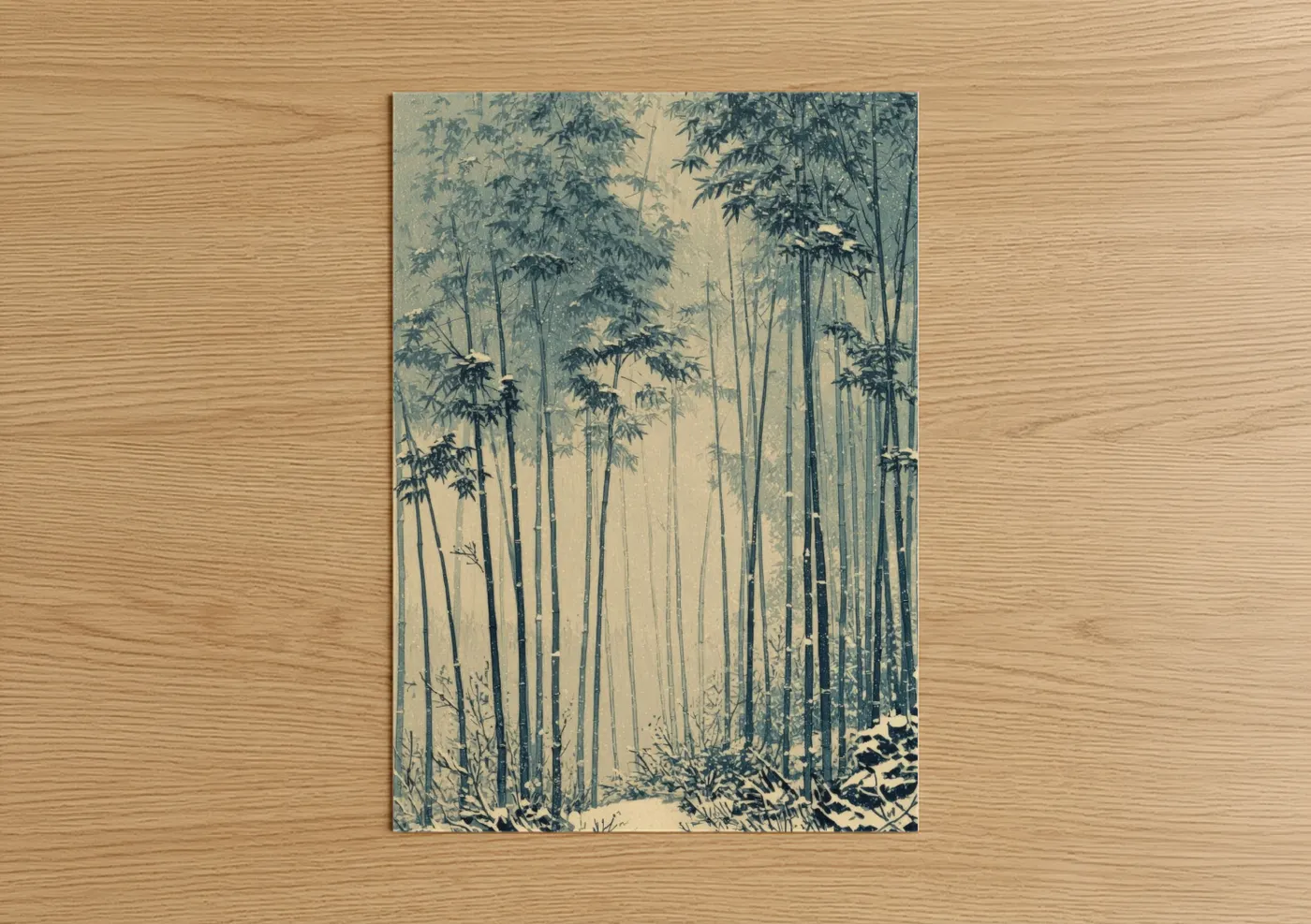 Misty Bamboo Forest Serene Nature Wall Art