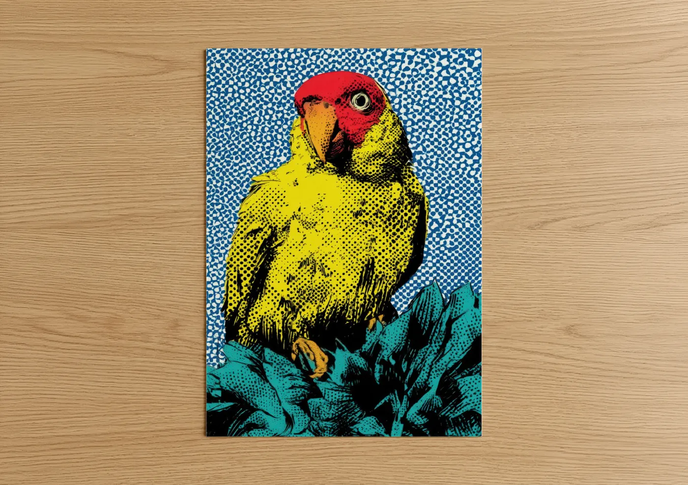 Colorful Safari Parrot Pop Wall Art