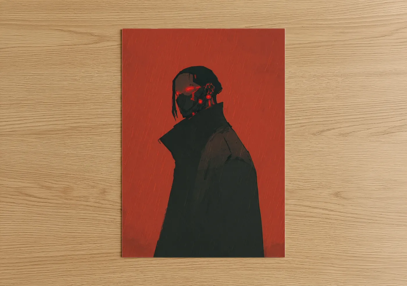 Crimson Rain Vampire Dark Fantasy Wall Art