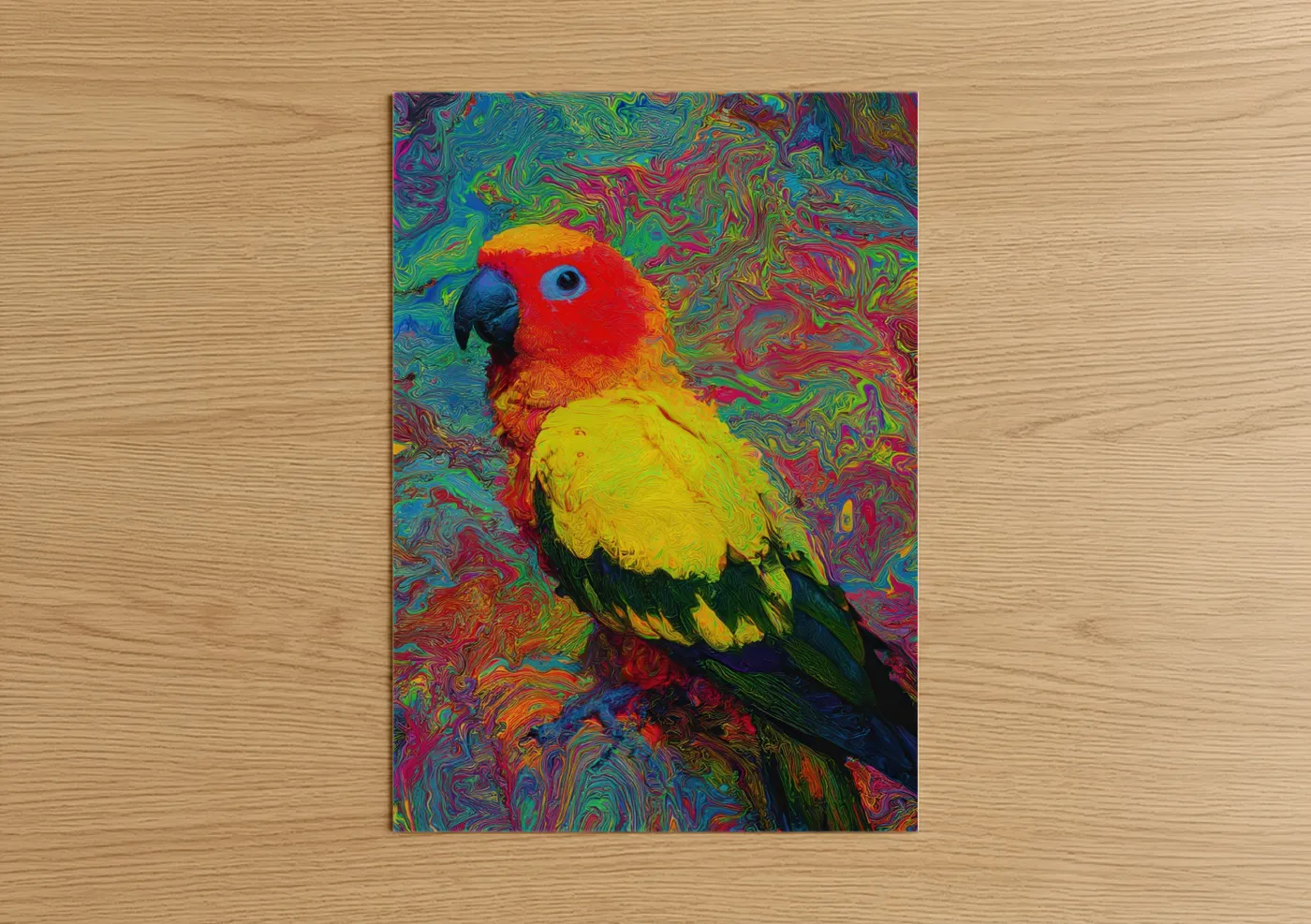 Colorful Macaw Parrot Pop Wall Art