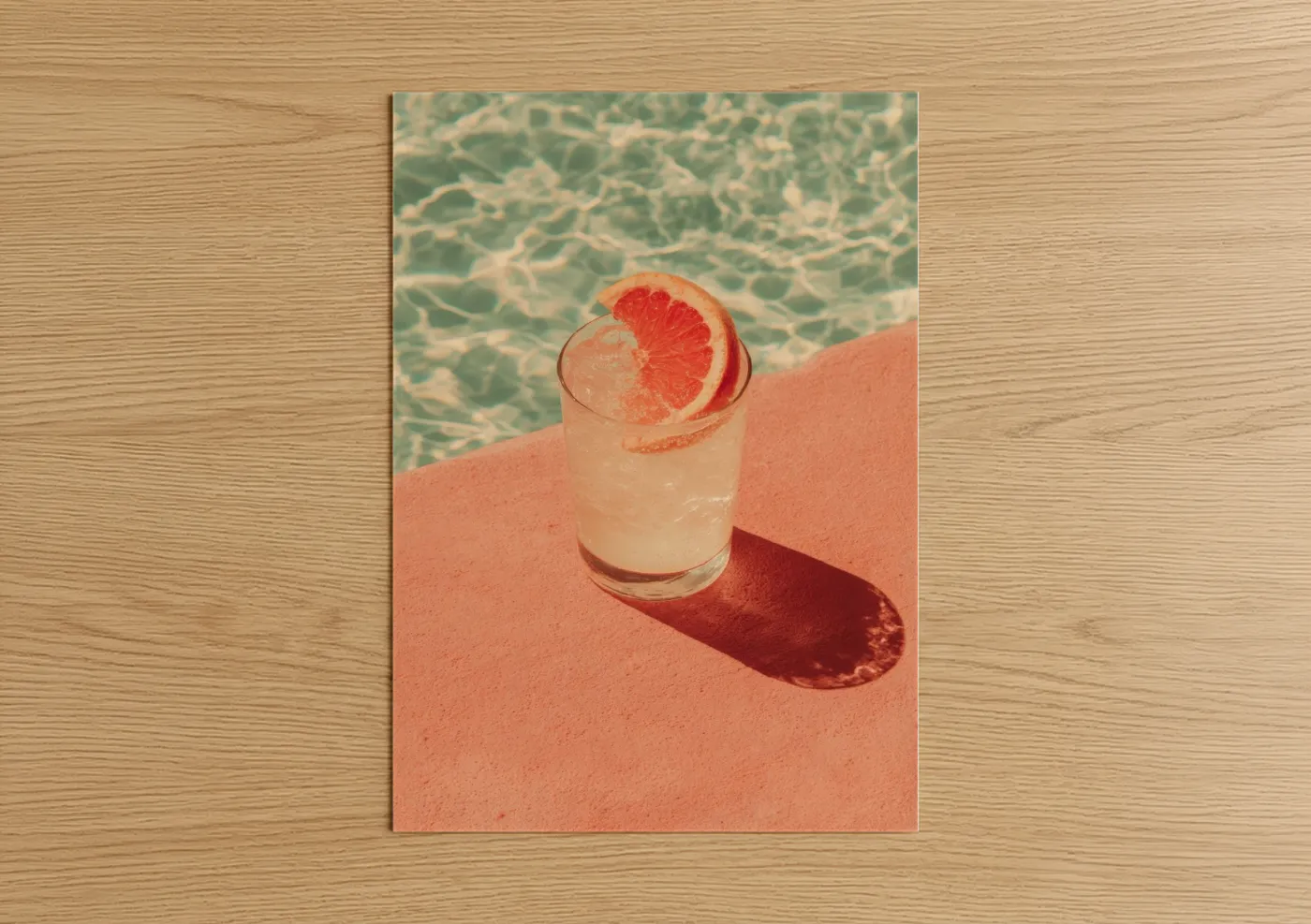 Grapefruit Cocktail Poolside Summer Wall Art