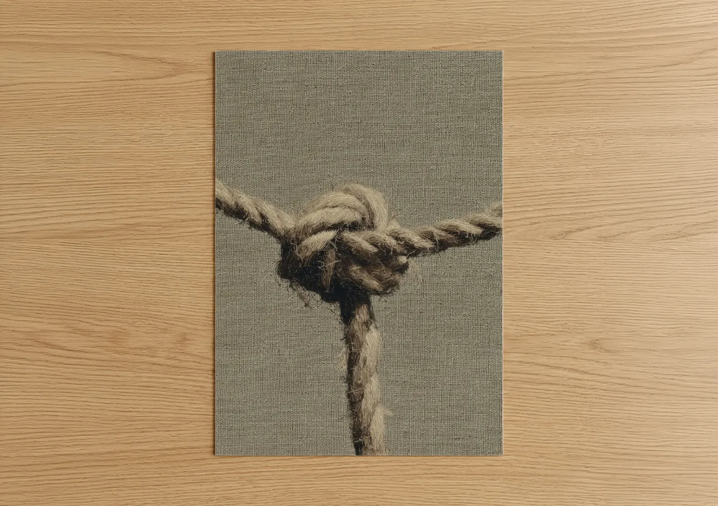 Nautical Rope Knot Textured Wall Art