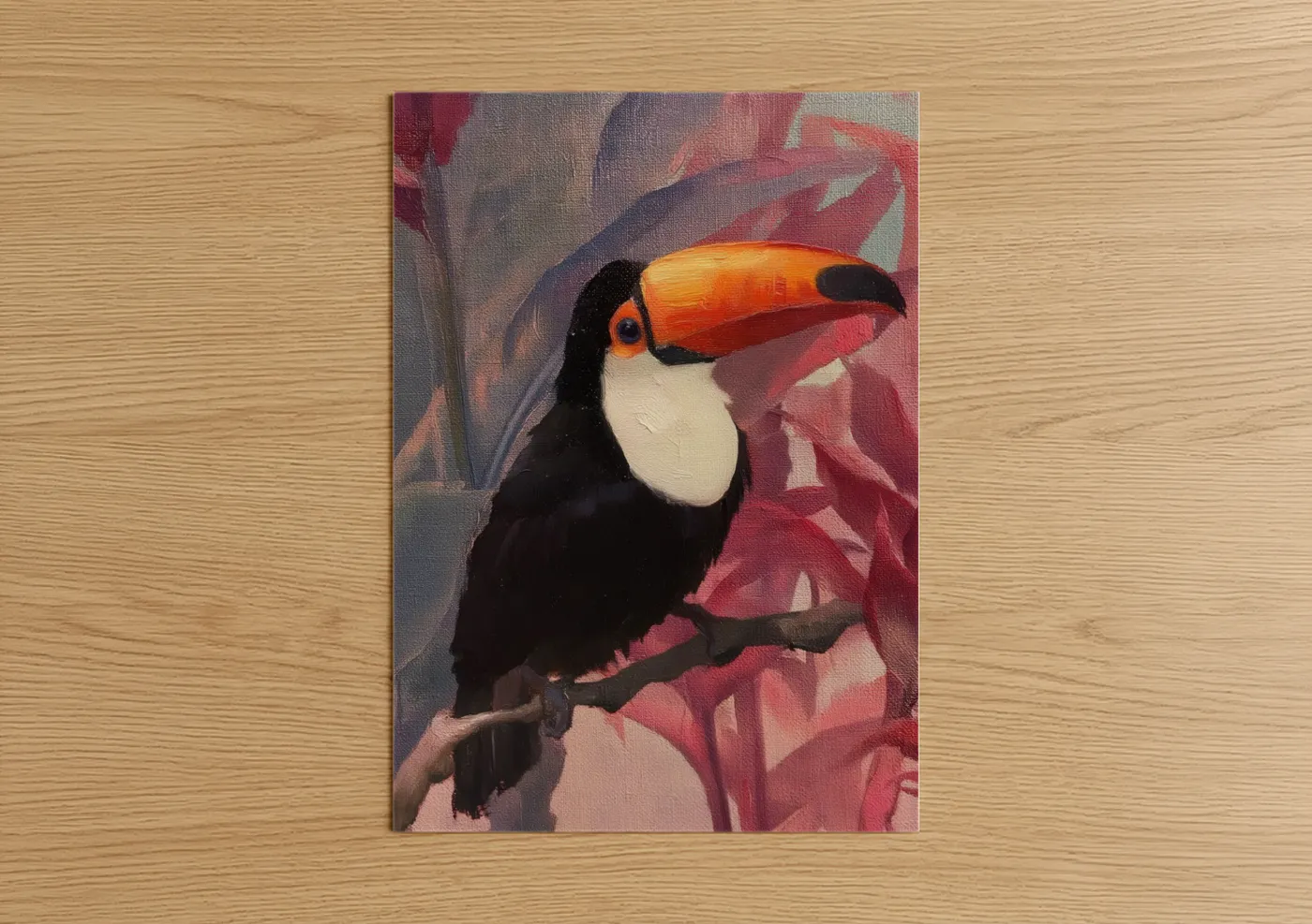 Tropical Toucan Portrait Modern Wall Art