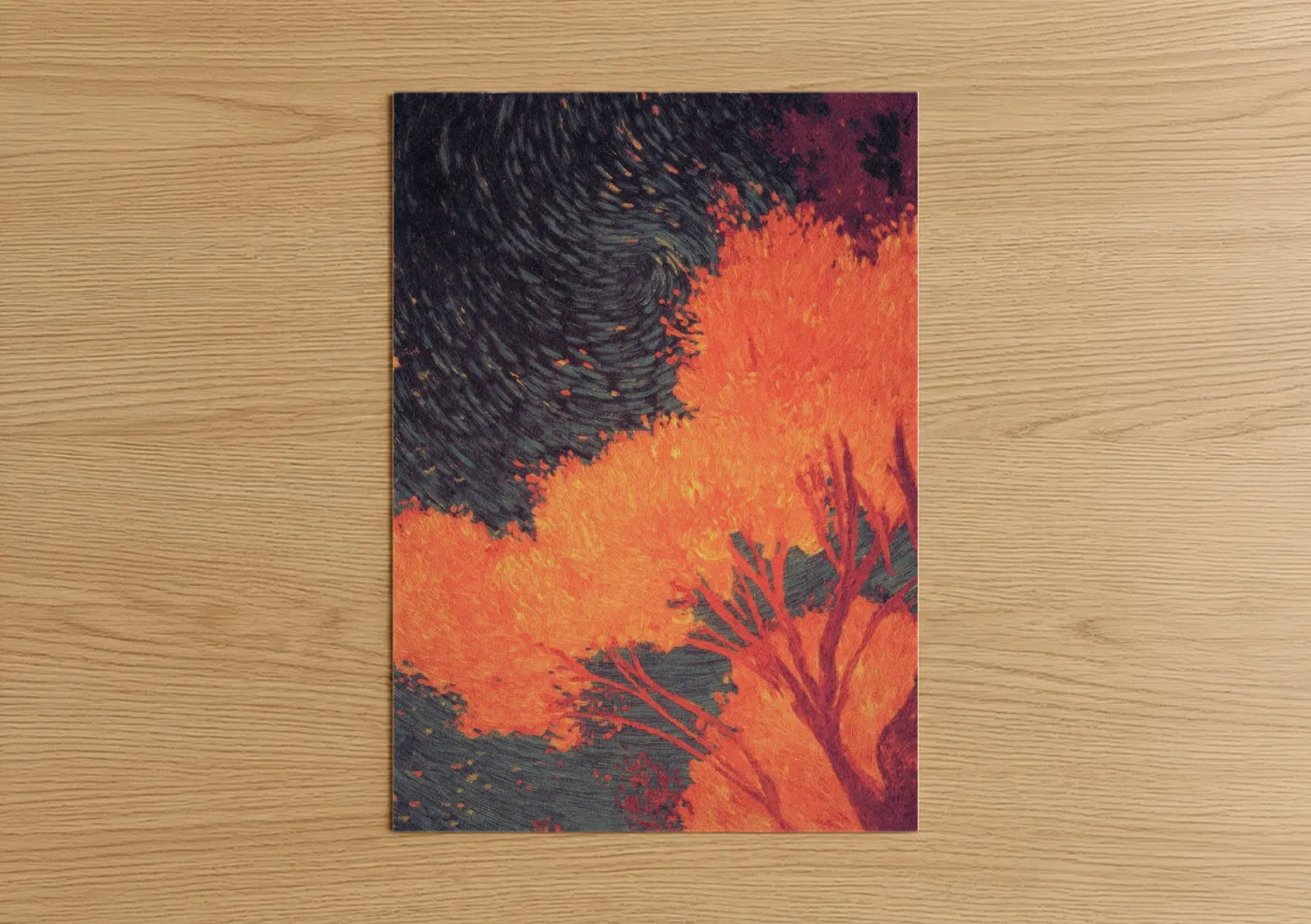 Divine Flames Christian Spiritual Wall Art