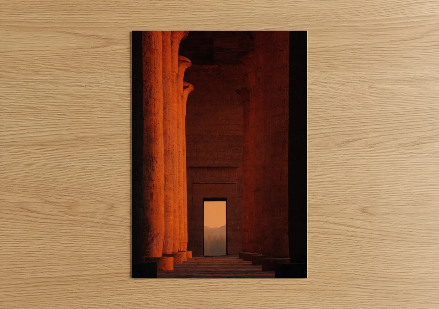 Golden Arch Portal Ancient Architecture Wall Art