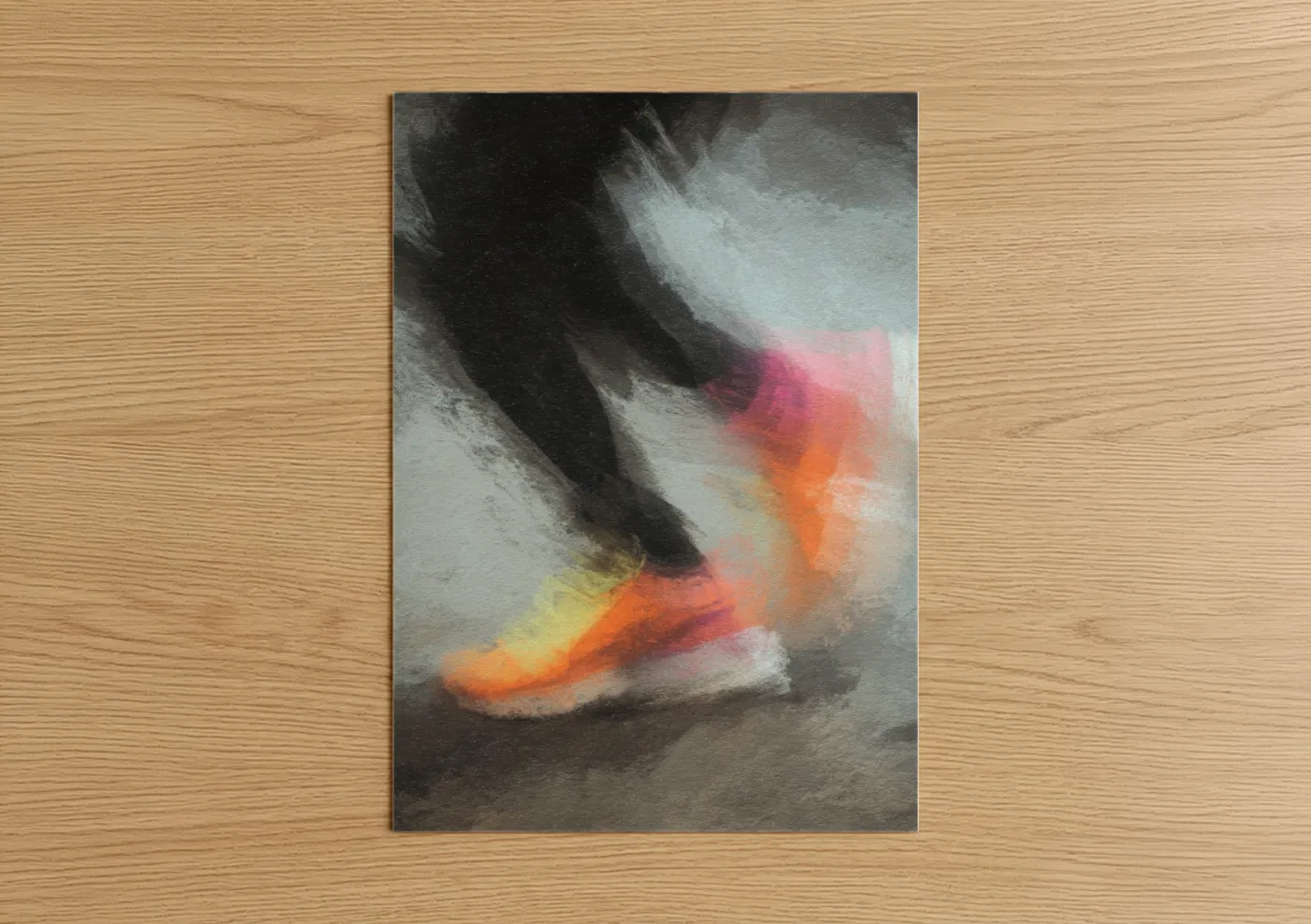 Vibrant Zumba Motion Dance Wall Art