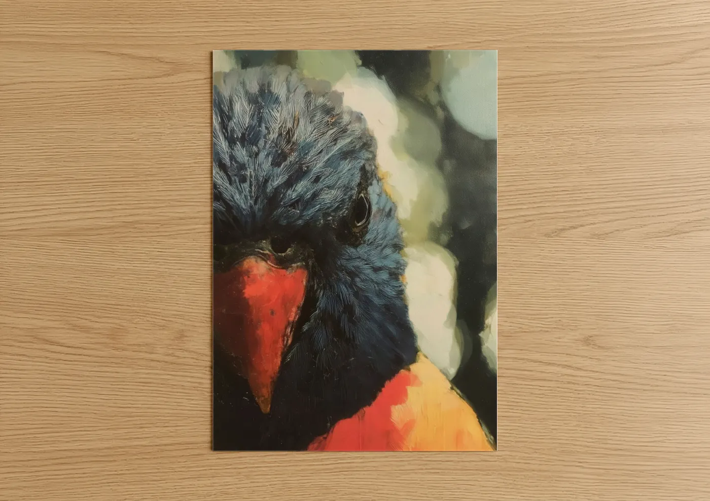 Rainbow Lorikeet Close-Up Portrait Wall Art
