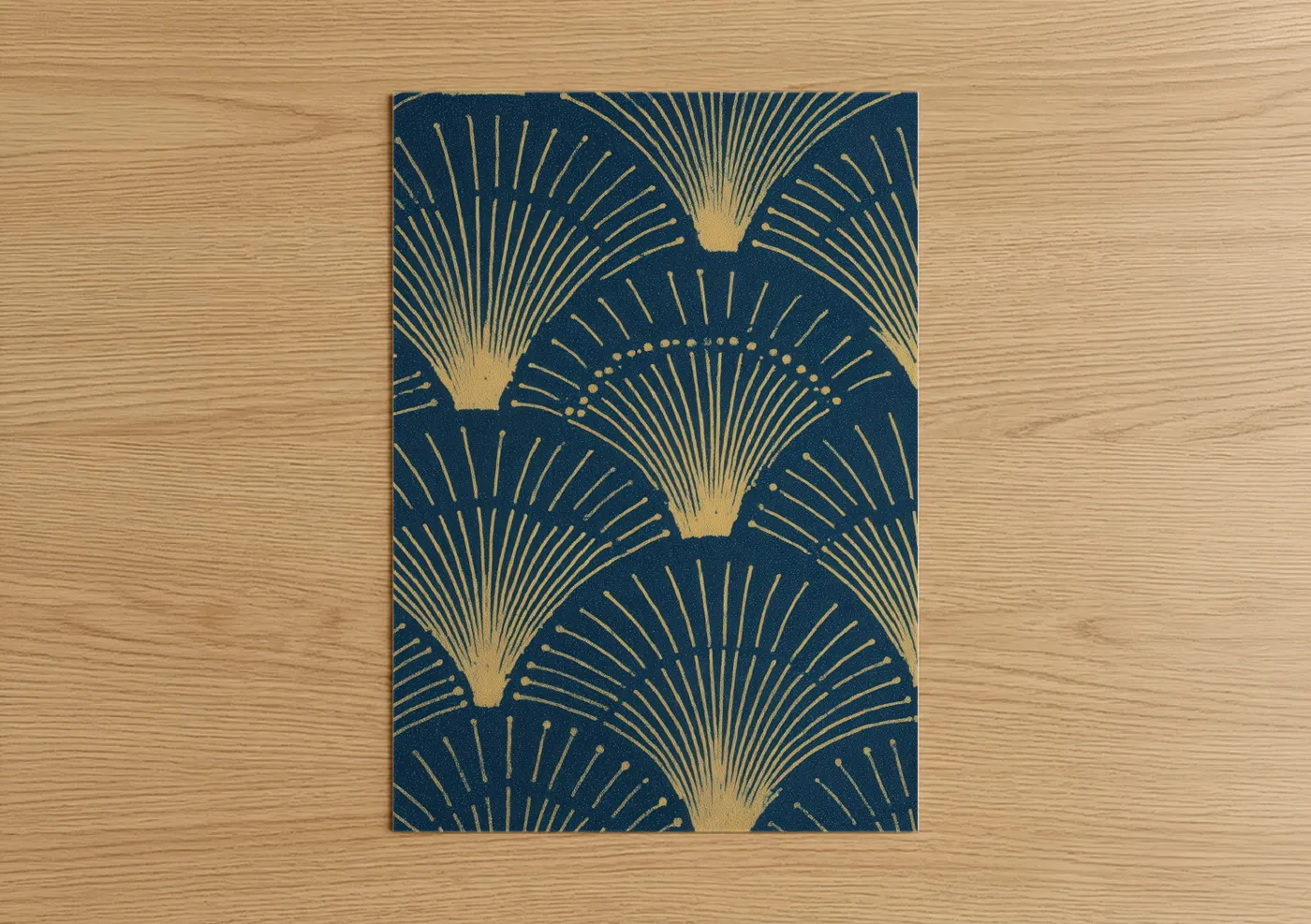 Celestial Fans Gold Art Deco Galaxy Wall Art