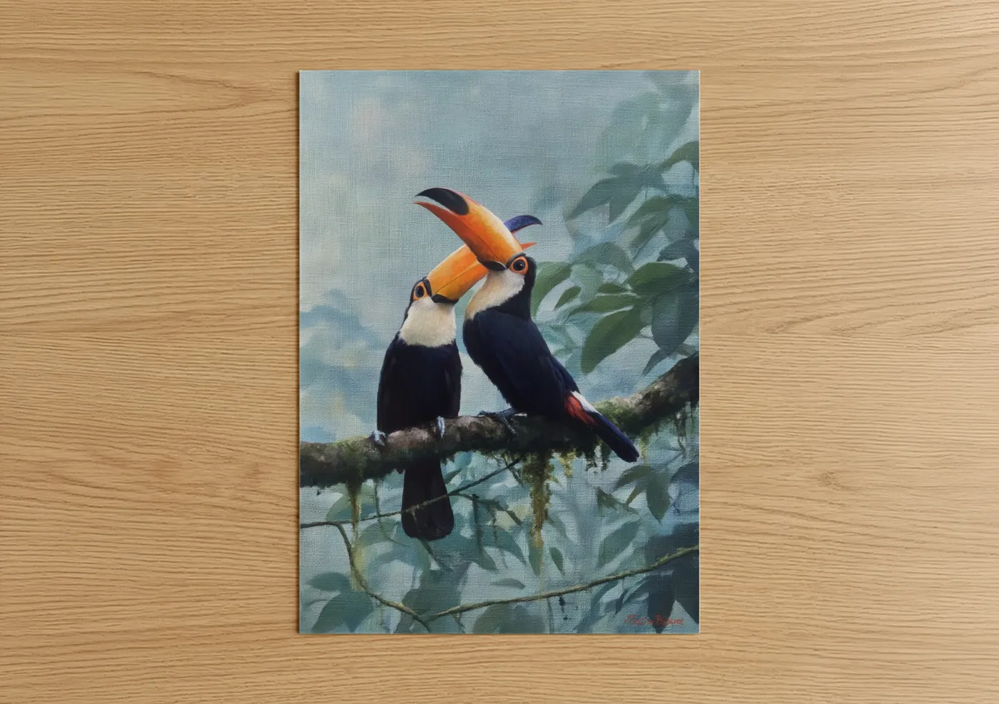 Tropical Toucan Pair Wildlife Wall Art